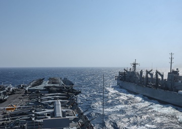 USS Iwo Jima Conducts a Replenishment at Sea