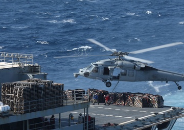USS Iwo Jima Conducts a Replenishment at Sea