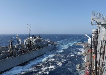 USS Iwo Jima Conducts a Replenishment at Sea