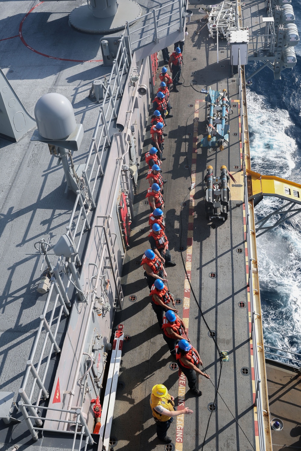 USS Iwo Jima Conducts a Replenishment at Sea