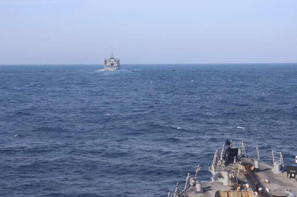 USS Gonzalez (DDG 66) Replenishment-at-Sea with USNS Supply (T-AOE-6)
