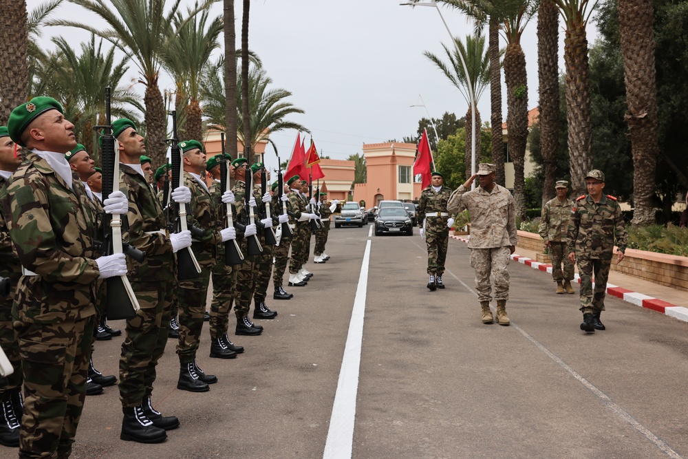 US Marine Gen. Michael Langley visits Morocco Southern Zone Headquarters during African Lion 2025
