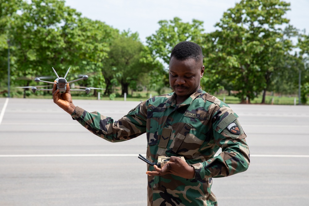 US, multinational partners conduct UAS live-fly exercise during African Lion 2025 in Tamale, Ghana