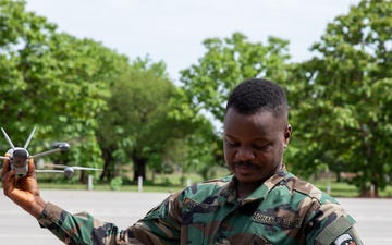 US, multinational partners conduct UAS live-fly exercise during African Lion 2025 in Tamale, Ghana