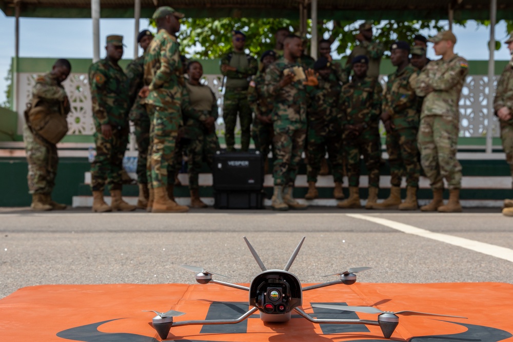 US, multinational partners conduct UAS live-fly exercise during African Lion 2025 in Tamale, Ghana
