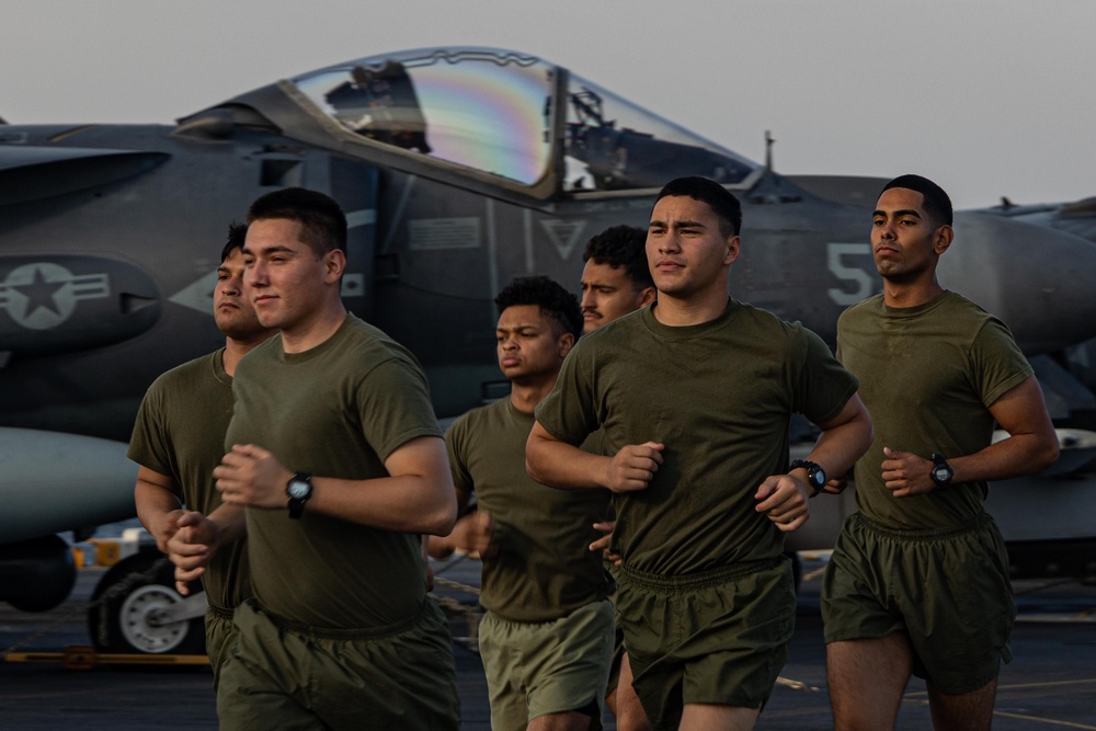 22nd MEU | BLT 3/6 PT on the Flight Deck