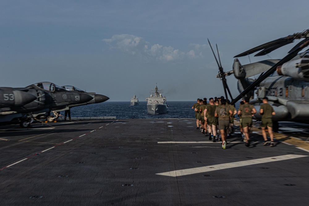 22nd MEU | BLT 3/6 PT on the Flight Deck