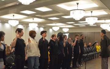 Honoring Tomorrow’s Defenders: NRS Detroit Celebrates Future Sailors at Our Community Salutes Ceremony