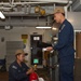 USS ESSEX SAILORS CONDUCT PRVENTATIVE MAINTENANCE ON SAFETY EQUIPMENT