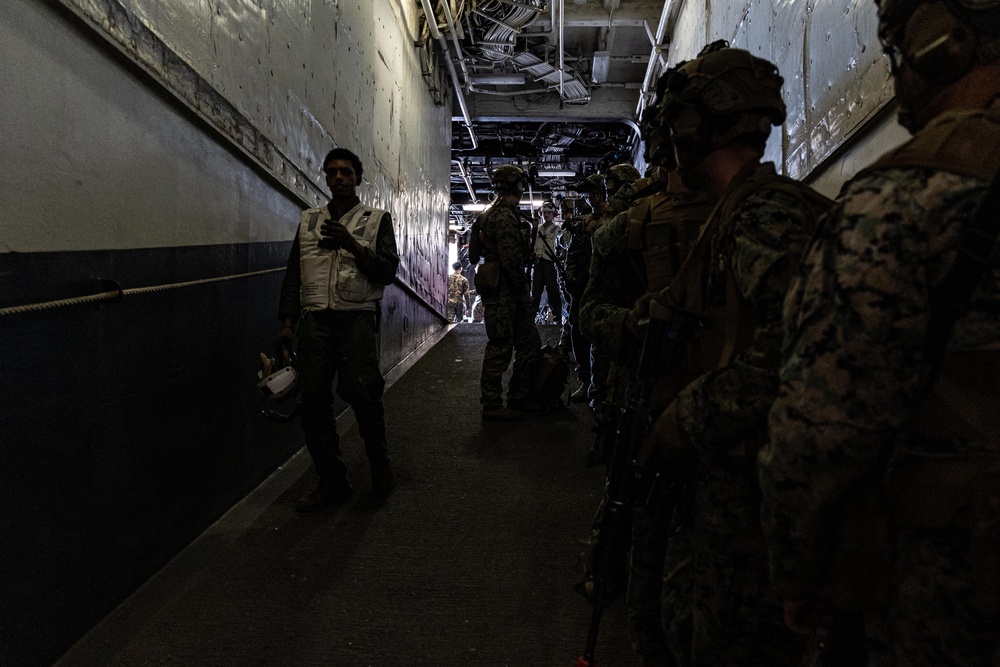 22nd MEU | Weapons Co. TRAP aboard USS Iwo Jima