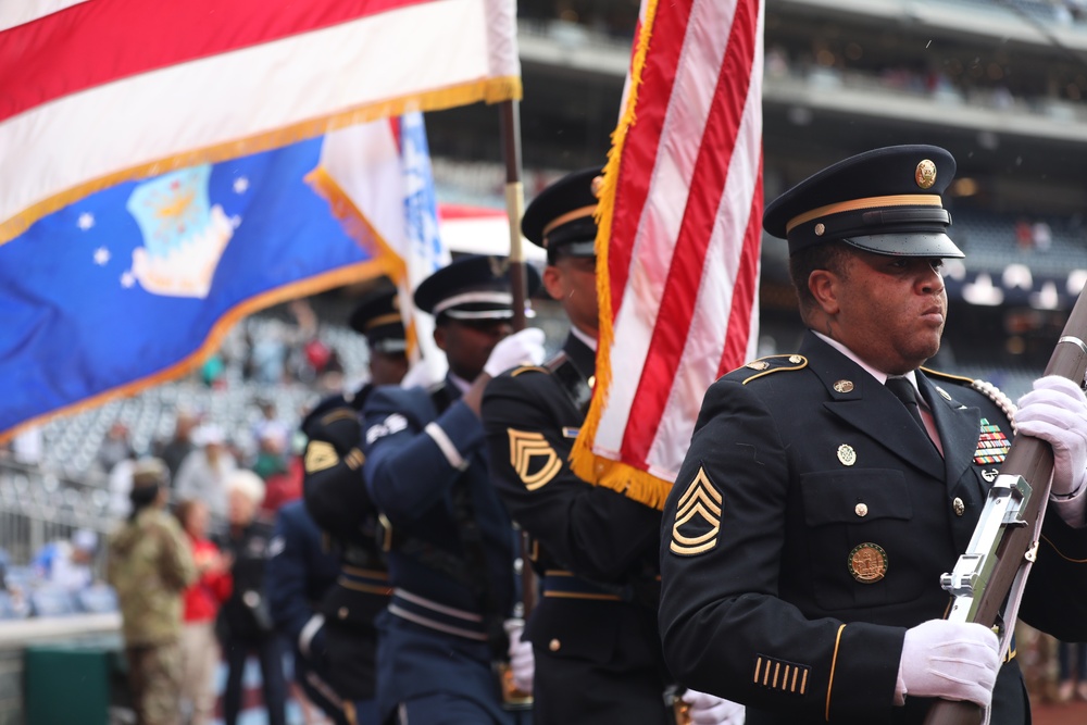 D.C. National Guard Supports Pregame Ceremony During National Guard Day 2025 at Nationals Park
