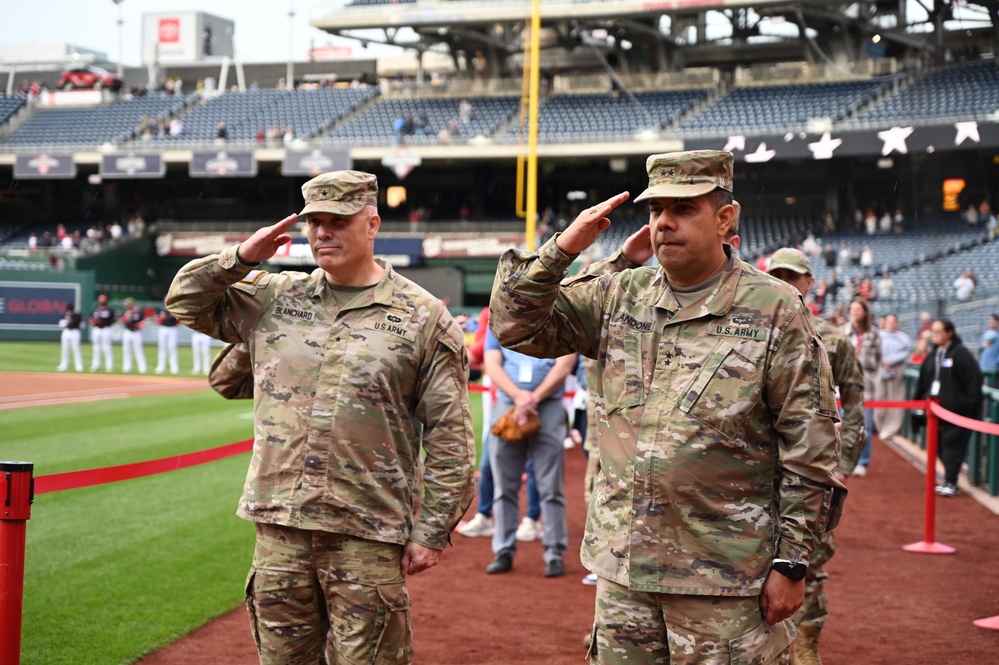 D.C. National Guard Supports Pregame Ceremony During National Guard Day 2025 at Nationals Park