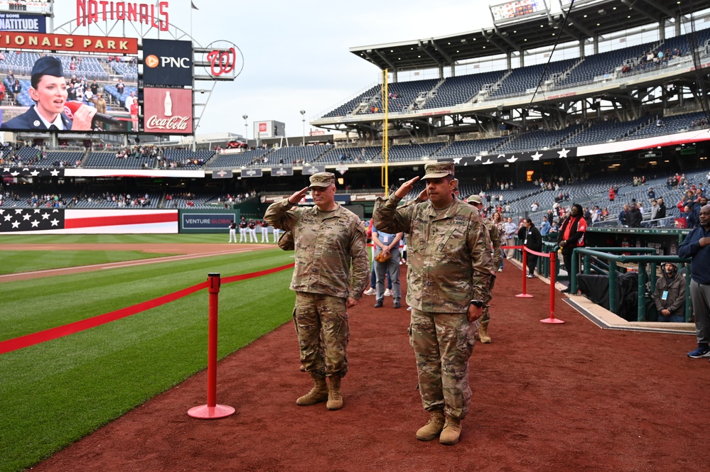 D.C. National Guard Supports Pregame Ceremony During National Guard Day 2025 at Nationals Park