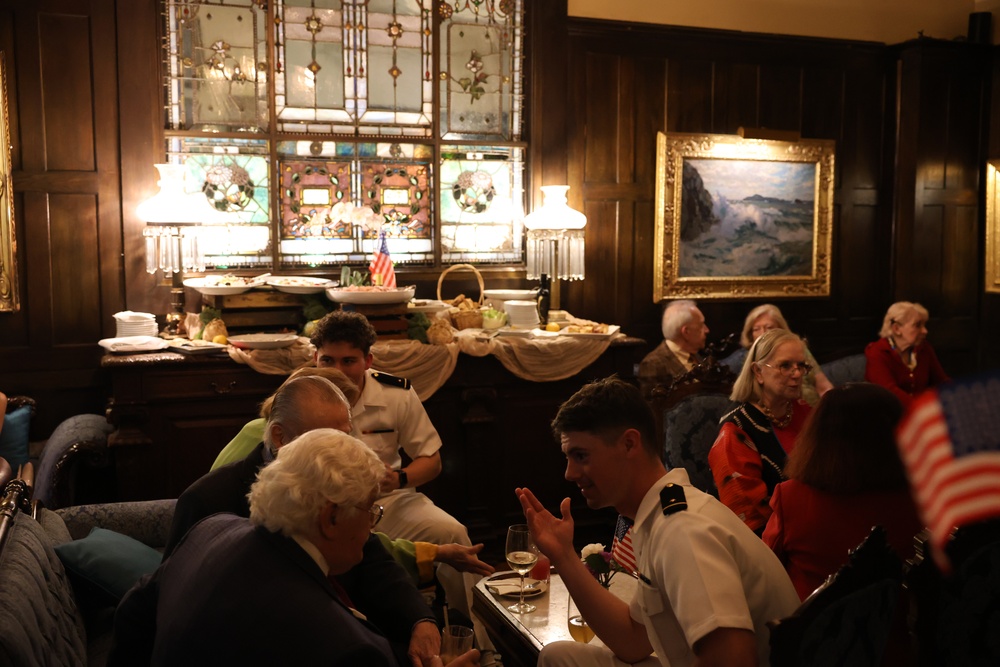 Fleet Week New York National Art Club dinner for U.S. service members