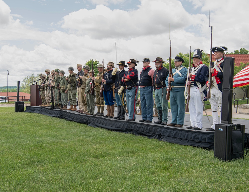 Iowa National Guard holds command retreat ceremony