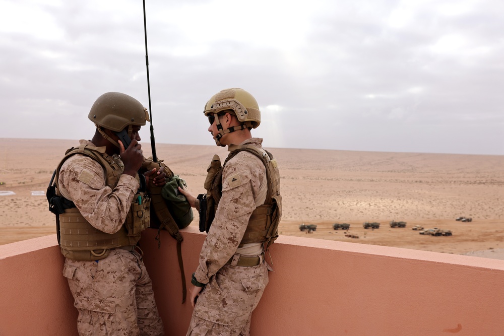 US Marine Gen. Michael Langley visits Cap Draa at African Lion 2025