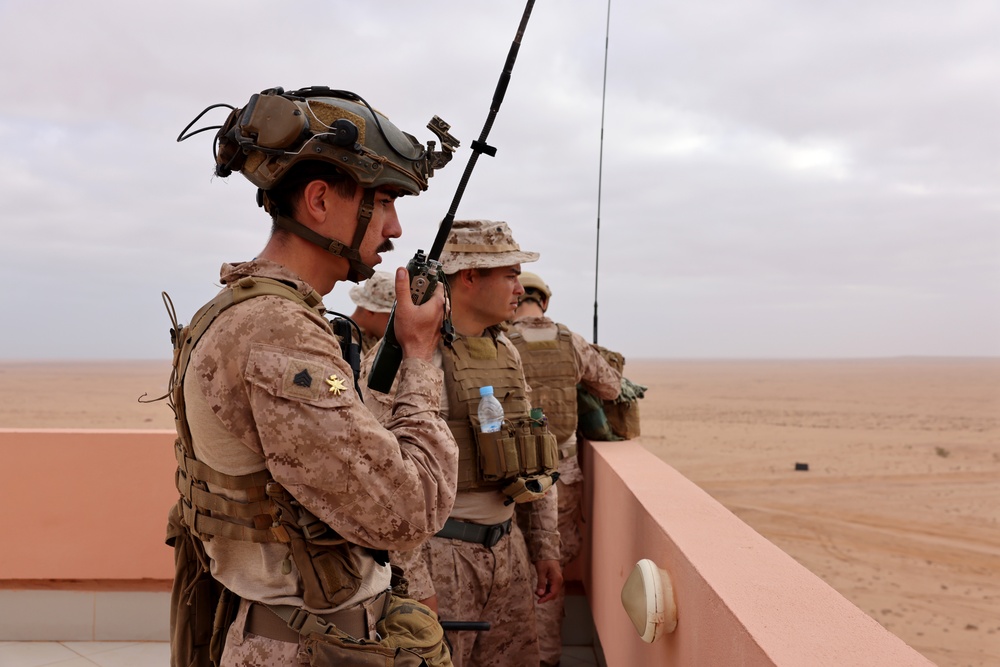 US Marine Gen. Michael Langley visits Cap Draa at African Lion 2025