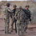 76th Engineer Company place signs along the New Mexico National Defense Area