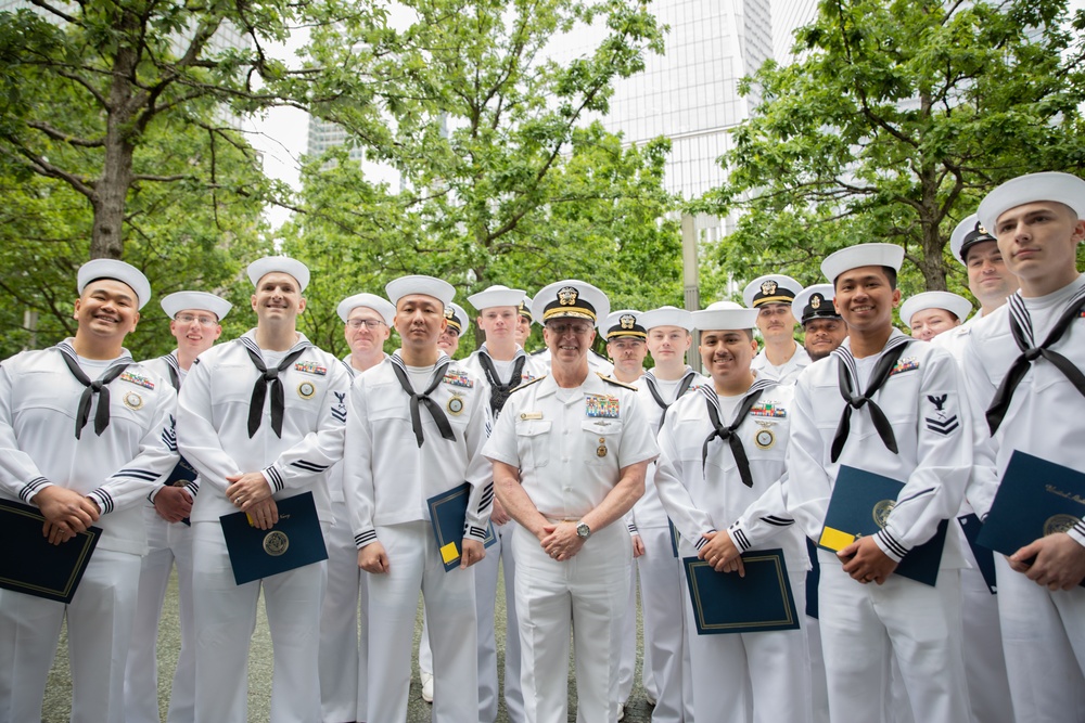 Fleet Week New York 2025 9/11 Memorial Reenlistment Ceremony