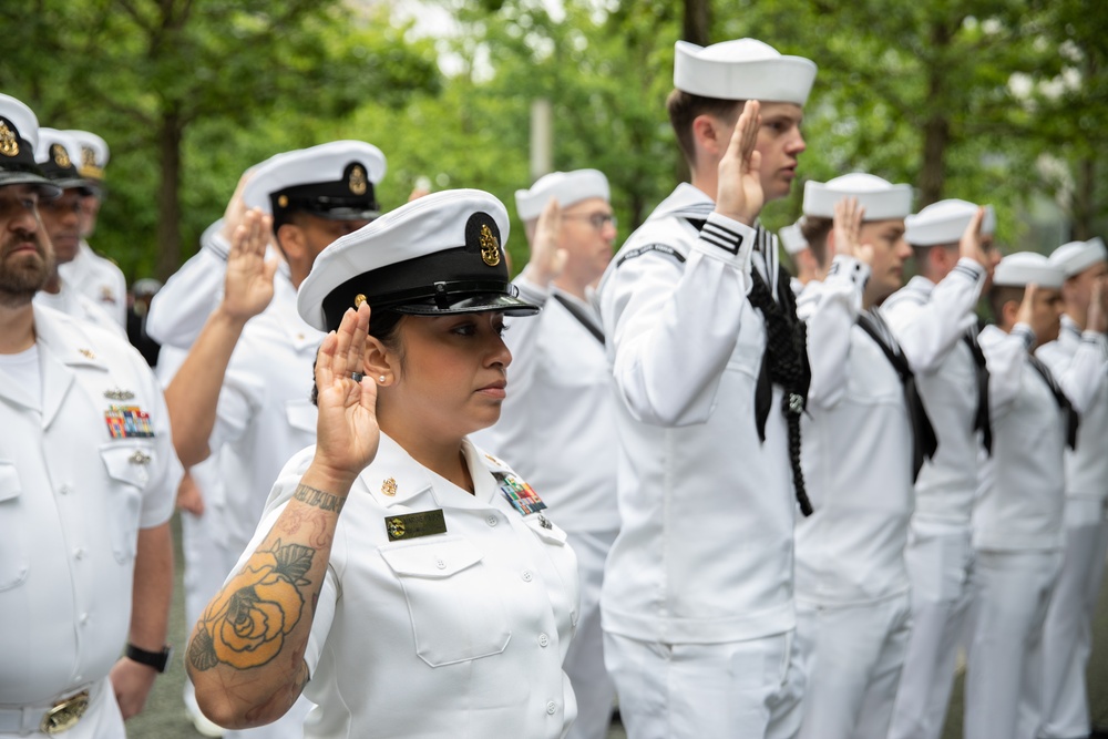 Fleet Week New York 2025 9/11 Memorial Reenlistment Ceremony