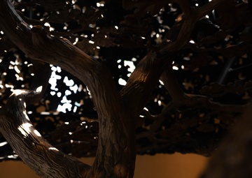 Freedom Oak unveiled in Meditation Pavilion, Dover AFB