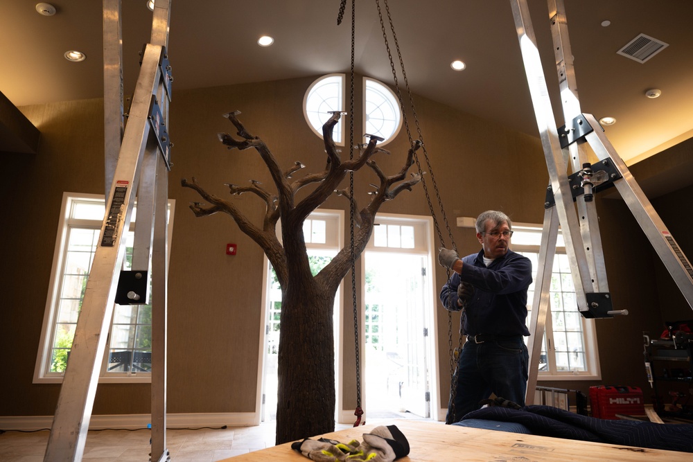 Freedom Oak unveiled in Meditation Pavilion, Dover AFB