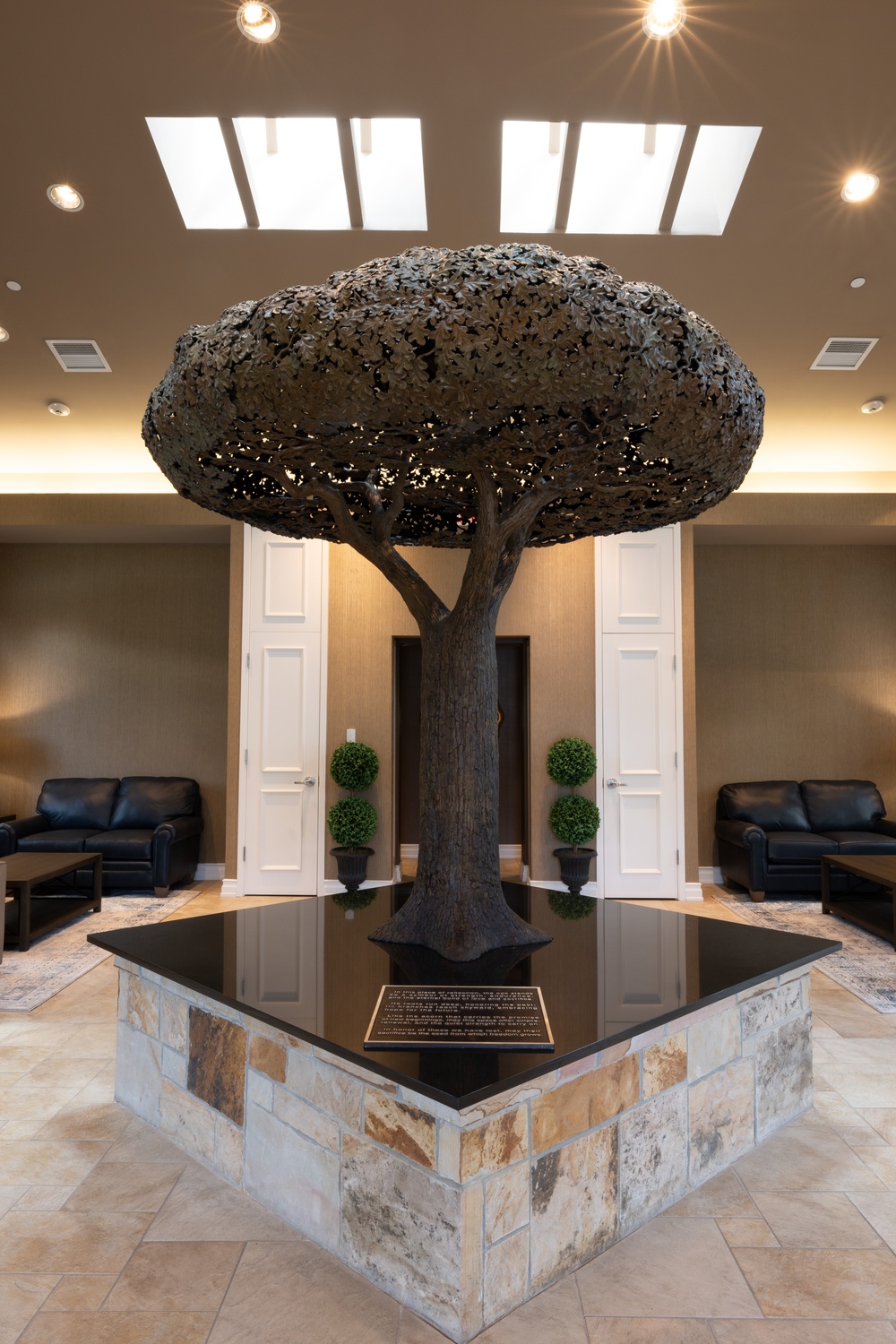 Freedom Oak Unveiled at Mediation Pavilion, Dover AFB