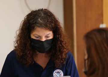 Survivors of the Arkansas severe storms and tornadoes attend FEMA Registration Event