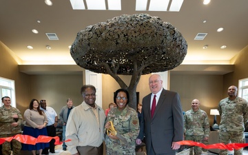 Freedom Oak unveiled in Meditation Pavilion, Dover AFB