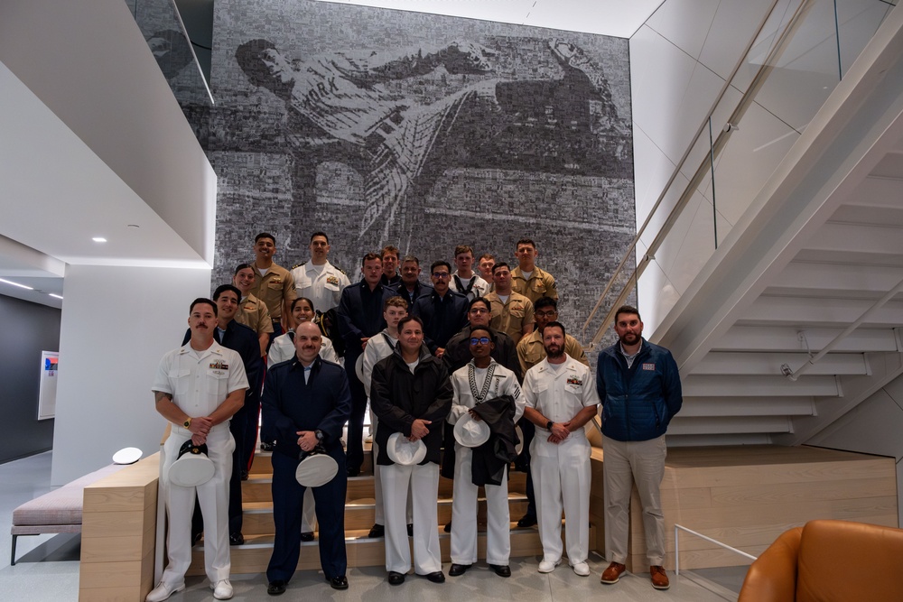 Coast Guard, Navy, and Marine Corps Members Tour MLB Headquarters During Fleet Week New York 2025
