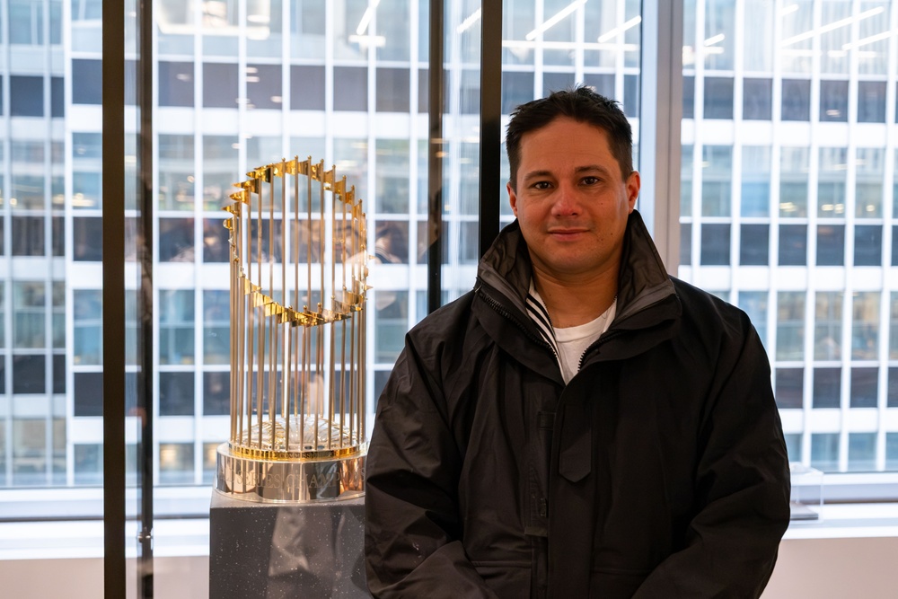 Coast Guard, Navy, and Marine Corps Members Tour MLB Headquarters During Fleet Week New York 2025