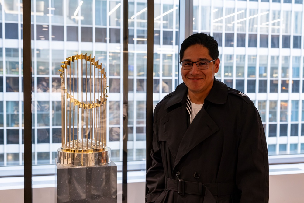 Coast Guard, Navy, and Marine Corps Members Tour MLB Headquarters During Fleet Week New York 2025