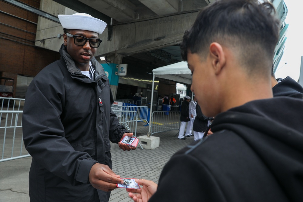 USS New York host a ship tour during Fleet Week New York