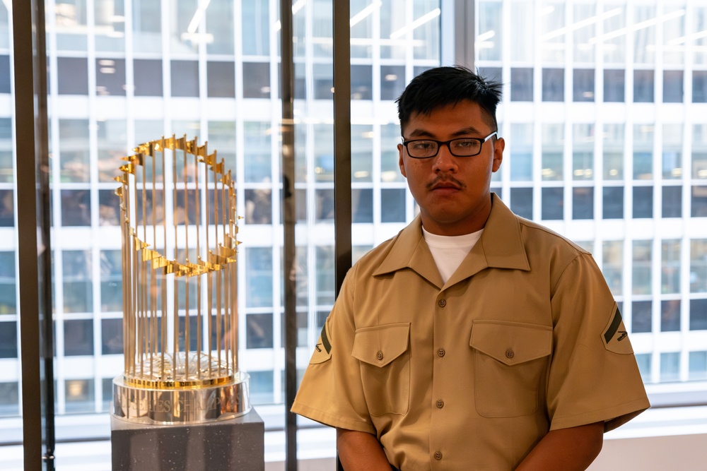 Coast Guard, Navy, and Marine Corps Members Tour MLB Headquarters During Fleet Week New York 2025