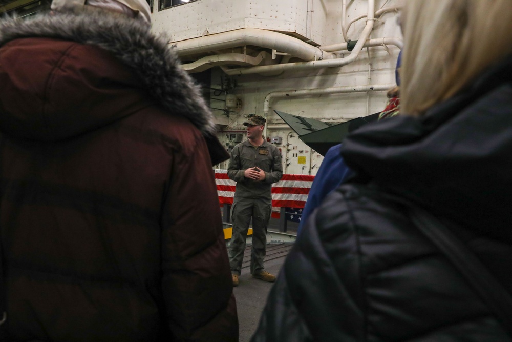 USS New York host a ship tour during Fleet Week New York