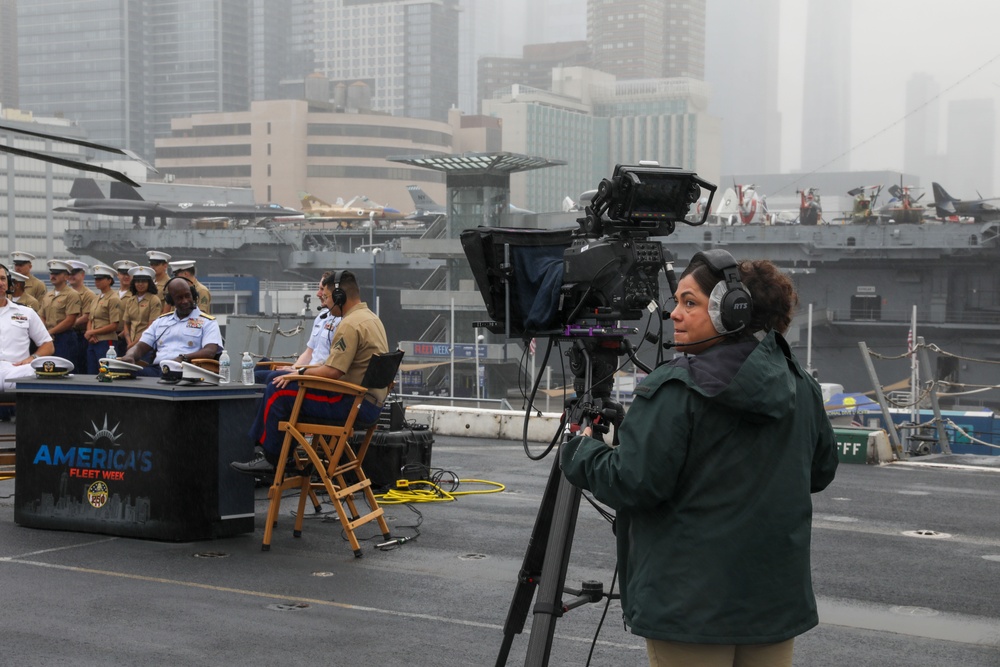 USS New York host a ship tour during Fleet Week New York