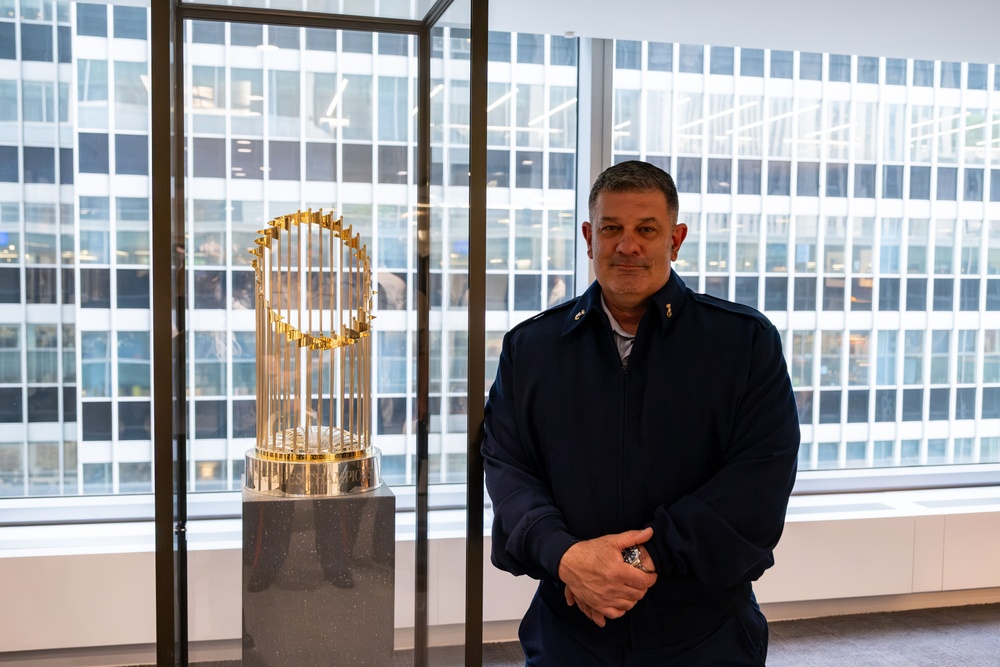 Coast Guard, Navy, and Marine Corps Members Tour MLB Headquarters During Fleet Week New York 2025