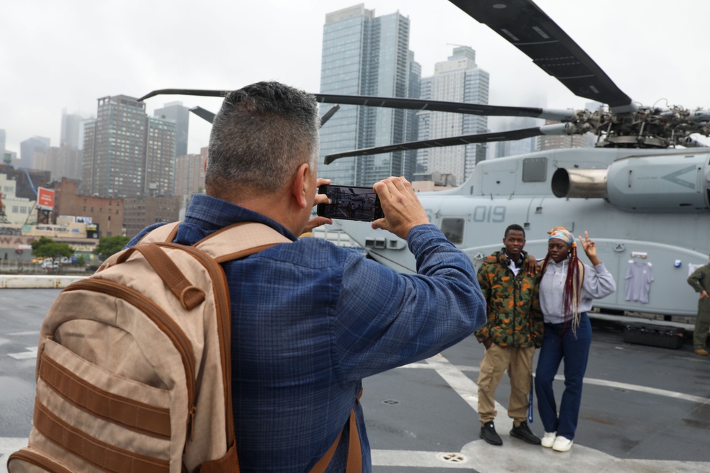 USS New York host a ship tour during Fleet Week New York