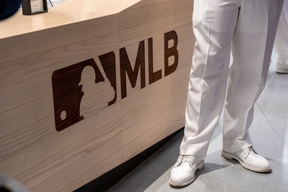 Coast Guard, Navy, and Marine Corps Members Tour MLB Headquarters During Fleet Week New York 2025