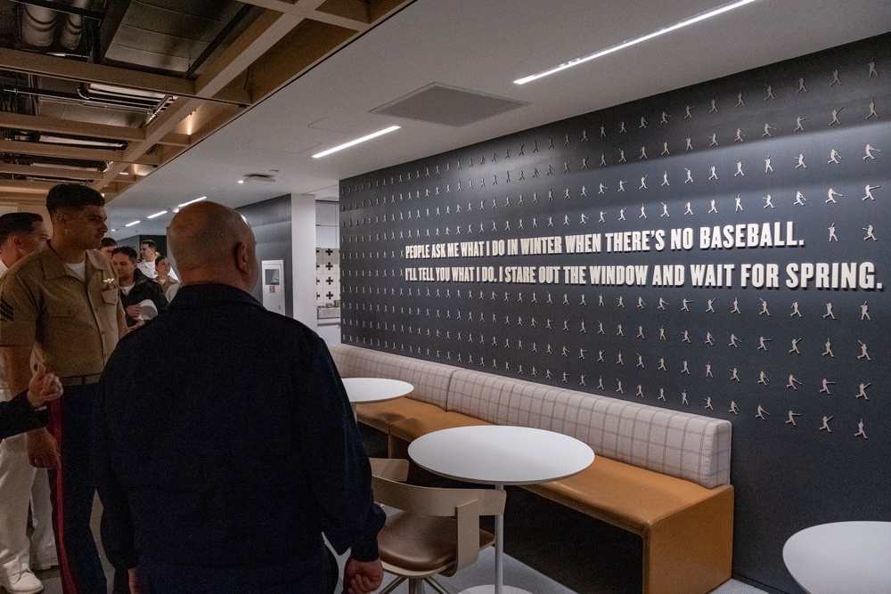 Coast Guard, Navy, and Marine Corps Members Tour MLB Headquarters During Fleet Week New York 2025