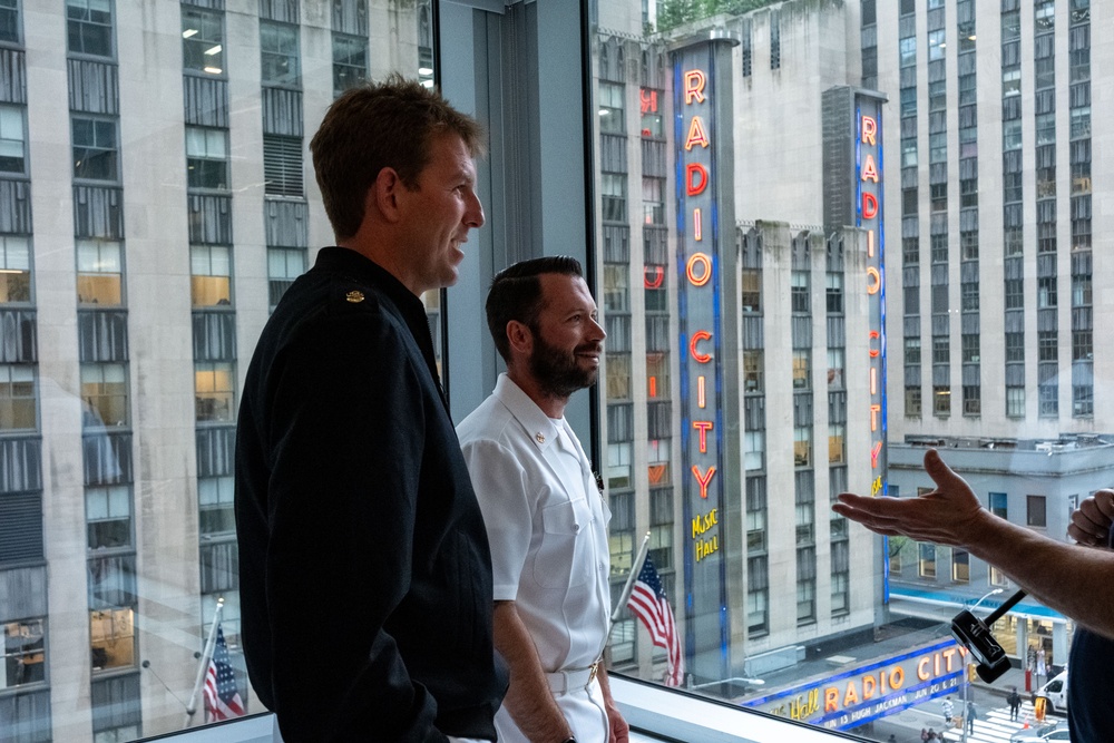 Coast Guard, Navy, and Marine Corps Members Tour MLB Headquarters During Fleet Week New York 2025