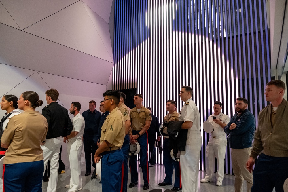 Coast Guard, Navy, and Marine Corps Members Tour MLB Headquarters During Fleet Week New York 2025