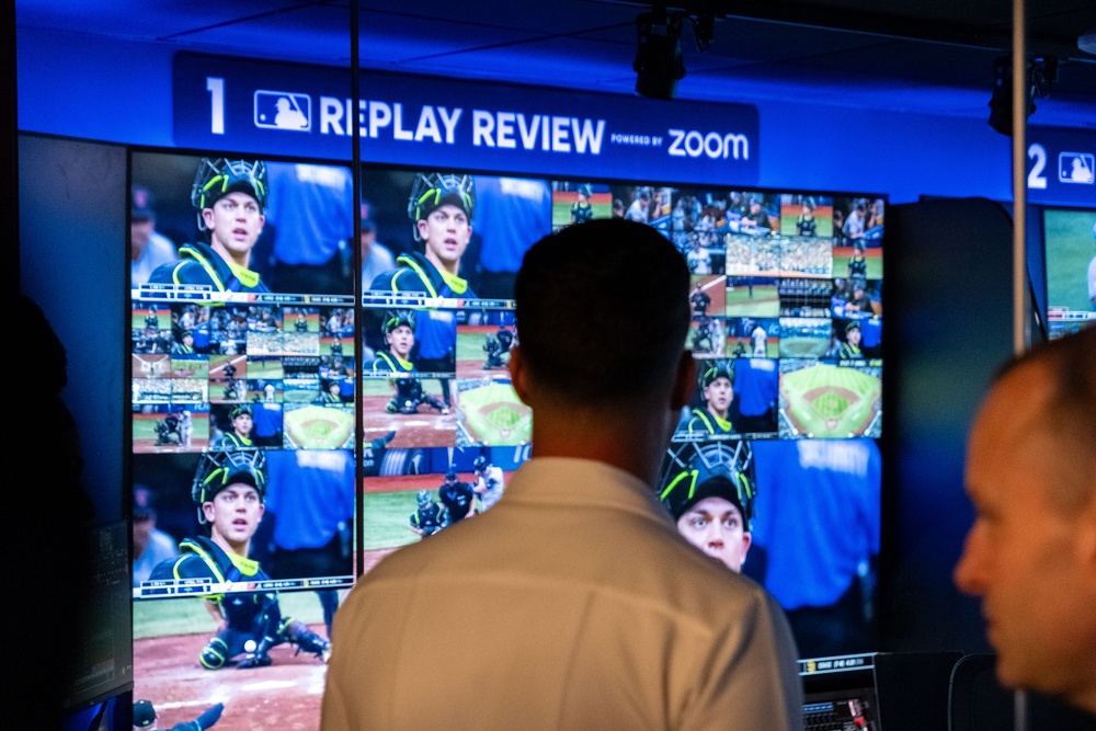 Coast Guard, Navy, and Marine Corps Members Tour MLB Headquarters During Fleet Week New York 2025