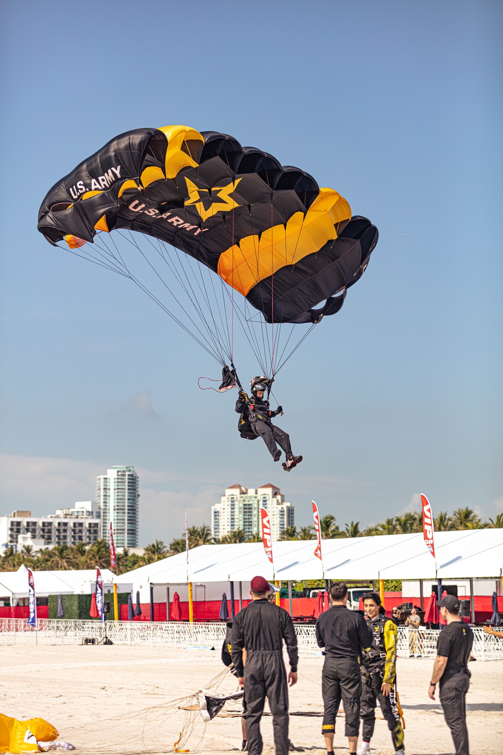 U.S. Army Parachute Team Joins British Army Red Devils for Hyundai Air and Sea Show