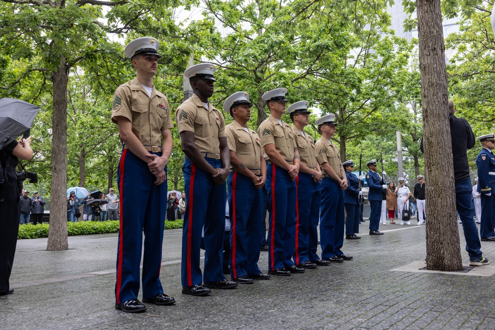 Fleet Week New York 2025; Reenlistment Ceremony at the 9/11 Memorial
