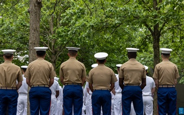Fleet Week New York 2025; Reenlistment Ceremony at the 9/11 Memorial