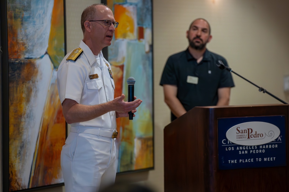 Rear Adm. Meyer Speaks at San Pedro’s Chamber of Commerce Breakfast