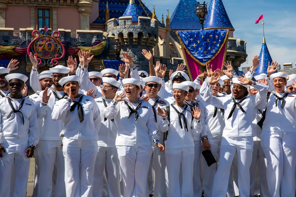 Sailors and Marines visit Disneyland for LA Fleet Week