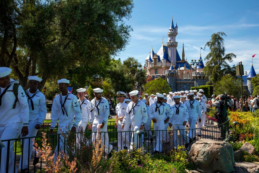 Sailors and Marines visit Disneyland for LA Fleet Week