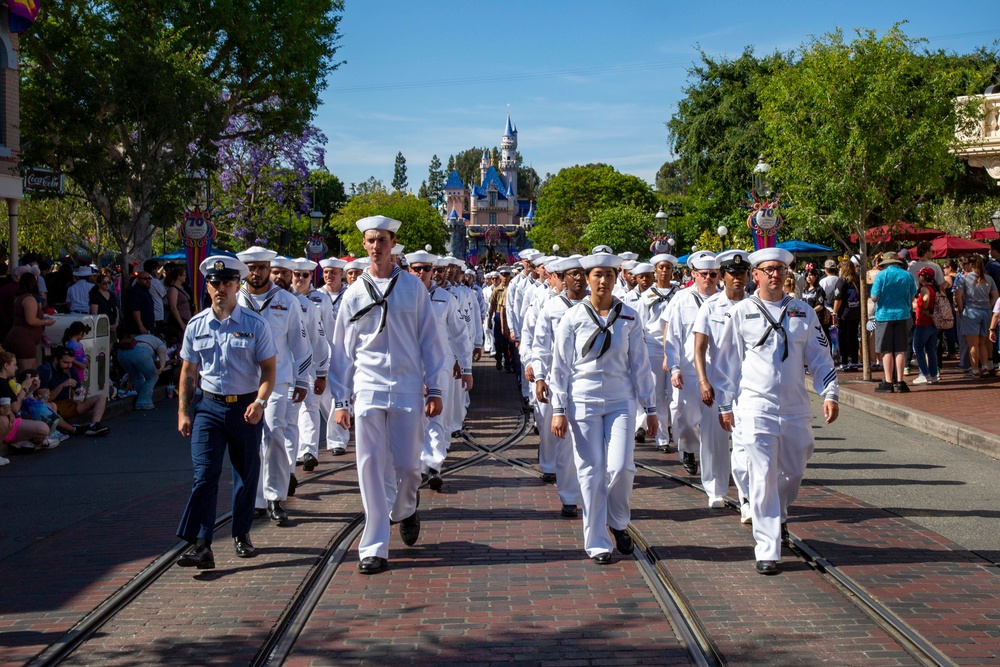 Sailors and Marines visit Disneyland for LA Fleet Week